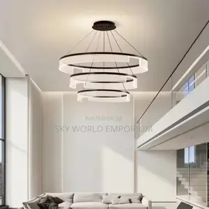 Black Color Oval Pendant Lights Modern