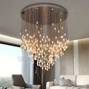 Modern Long Staircase Chandelier for Living Room