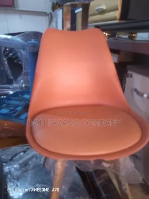 Plastic Wooden Leg Chair
