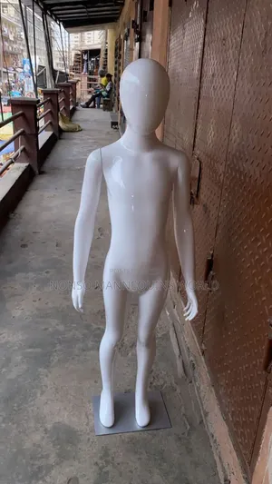 Age 8 To 12 Years Unisex Glossy White Kids Mannequins