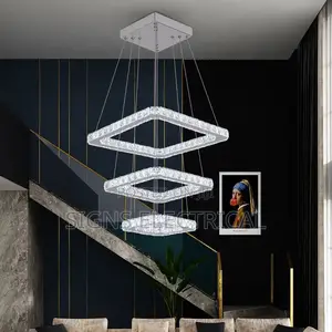 Nordic Crystal Chandelier Lamps Ring Shaped