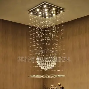 Duplex Building Middle Floor Villa Crystal Chandelier