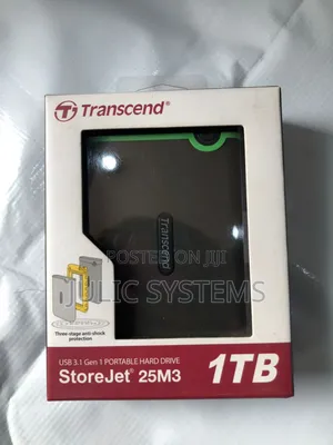 Transcend 1tb Usb 3.1 Storejet 25m3 HDD Portable Hard Drive