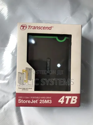 Transcend 4tb USB 3.1 Storejet 25m3 Portable Hard Drive