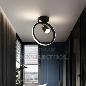Gold Black Round LED Spotlight