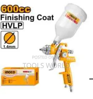 Painter Spray Gun,600cc Capacity, 3.5bar for Finishing Coat,