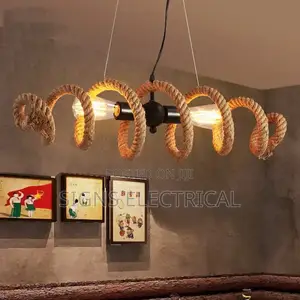 Retro Hemp Rope Chandelier