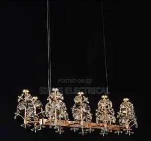 American Round Ceiling Chandelier Crystal
