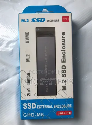 2 in 1 USB3.1 Combo M.2 NVME SSD Eternal Enclosure Adapter
