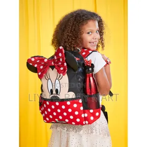 Smiggle Minnie Mouse Junior Character Hoodie Backpack – Red