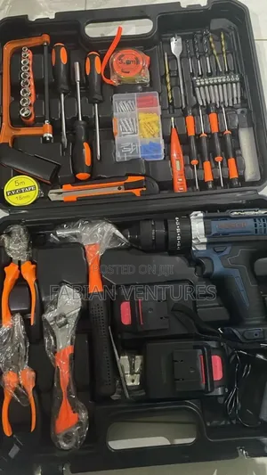 Set of Tools Box With Battery Drilling Machine