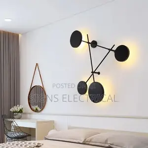 Modern Industry Round Wall Lamps Bedroom Bedside Lamp
