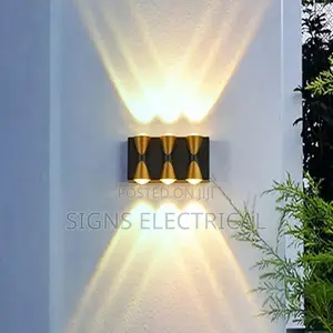 Matte Black Gold Led Wall Light Telescope Up Down Sconce