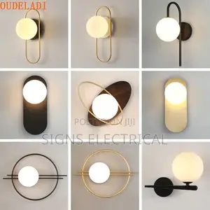Glass Ball Wall Lamps Modern Dining Living Bedroom