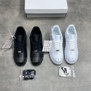 Original Air Force 1 White Black High Quality Sneakers