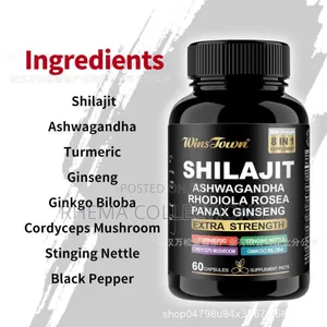 8in1 Shilajit Supplement for Health, Vitality,Solution
