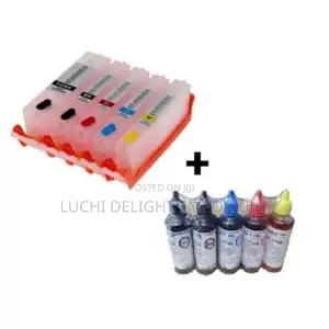 Refillable Ink Cartridge Canon Ts704 + Bulk Refill Ink