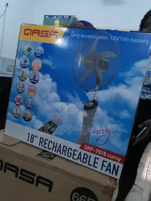 Qasa Rechargeable 18inches Standing Fan
