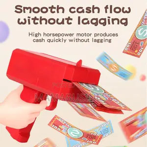 Unbranded Money Spraying Gun Machine-Black, Blue and Red