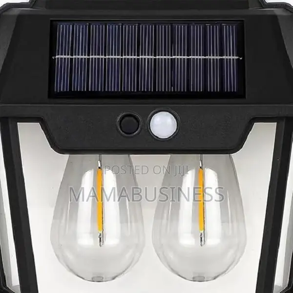 Double Solar Rechargeable Wall Security Sensor Bulbs