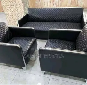 Foreign Black Office Leather Sofa Chair