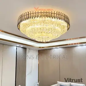 LED Crystal Ceiling Lamp Lighting Plafonnier Chandelier