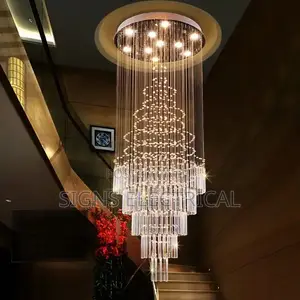Led Crystal Chandelier Light Fixture Modern Lamp