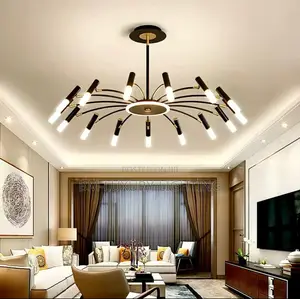 Luxury Fireworks Mordern Ceiling Semi Flush Chandelier