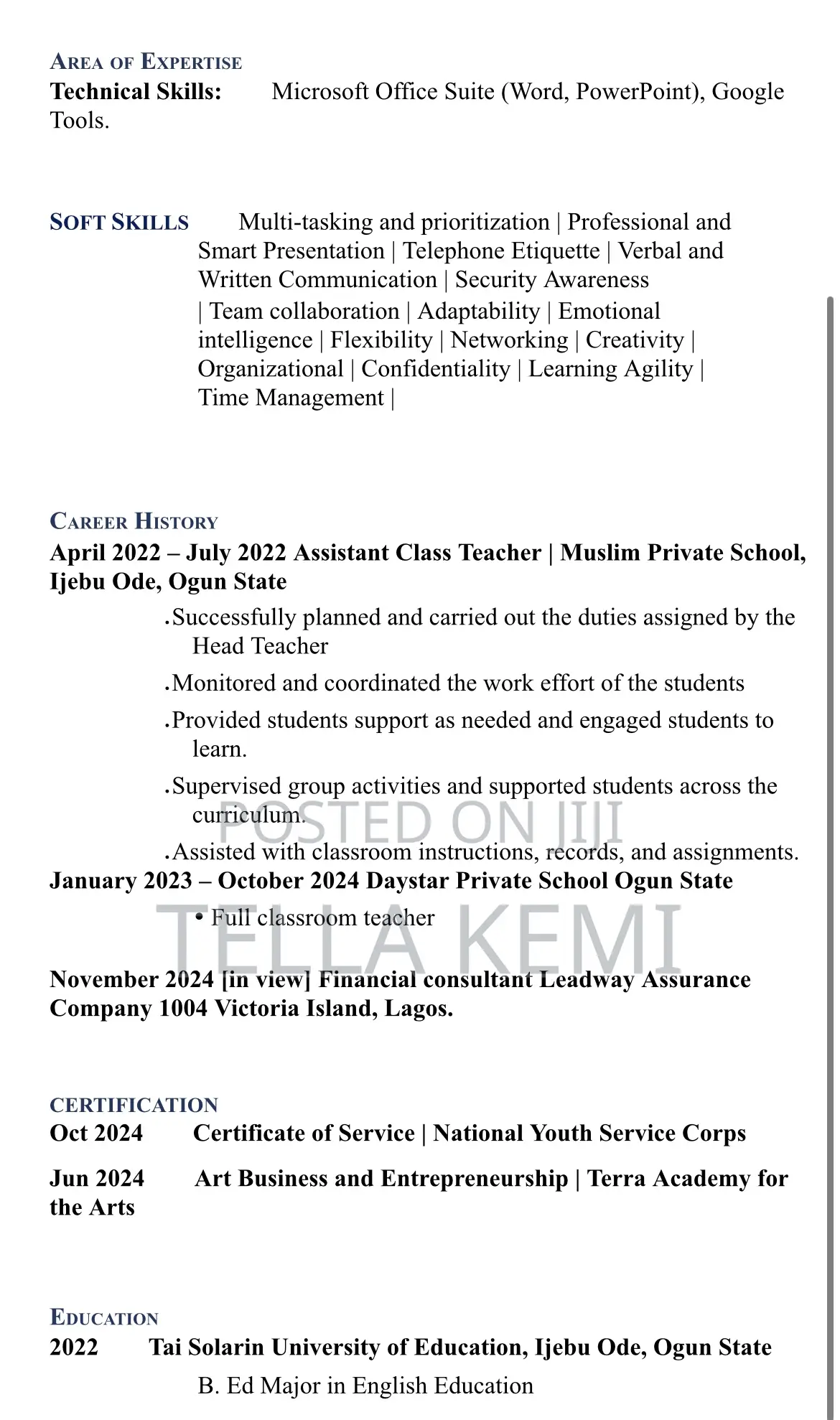 Administrative Assistant