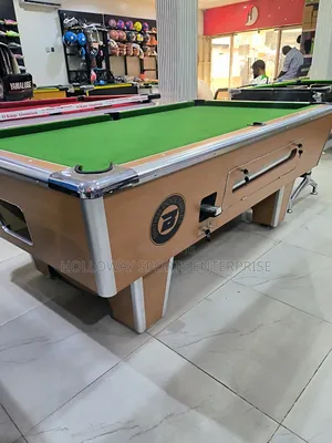 New British Pool Table With Marble Top And Coin