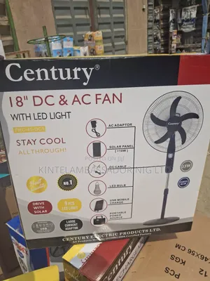Century 18" Ac/Dc Fan With Led Light
