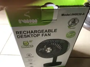 Iwin Mobile Desktop Rechargeable Fan, Iw8038-A