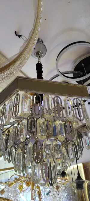 Silver Crystal Chandelier Light
