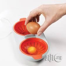 Double Egg Cooker Poacher Microwave Steamer