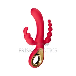 3in1 Rabbit Vibrator With Clit and Butt Stimulator