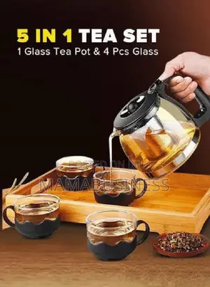 Five-Piece Glass Tea Set