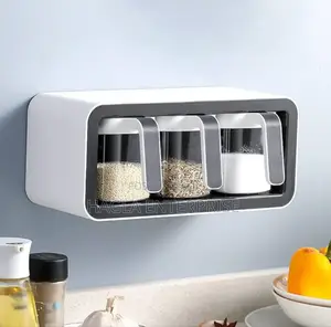 Self Adhesive Wall Mounted Seasoning Container