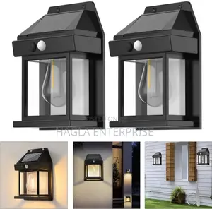 Solar and Motion Sensor Outdoor Fence Light