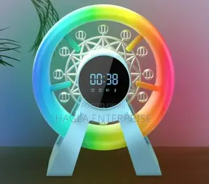 Ferris Wheel Colourful Light, Clock and Bluetooth Speaker