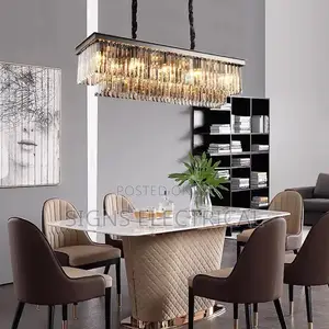 LED Crystal Chandelier American Living Dining Room Villa