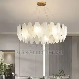 Post-Modern Glass Living Room Chandelier