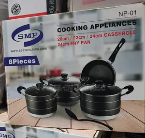 8 Pieces Non-Stick Cooking Pot With Fry Pan