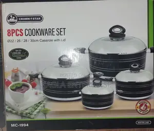 8 Pieces Non-Stick Cookware Set With Lid