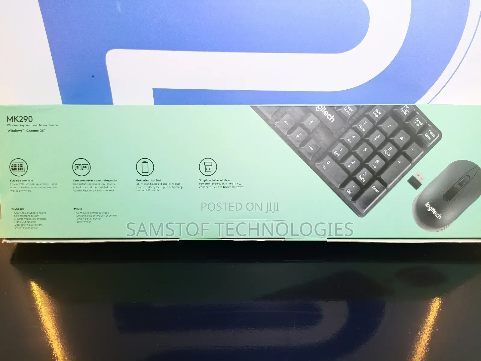 Mk 290 Logitech Wireless Combo Set Keyboard and Mouse