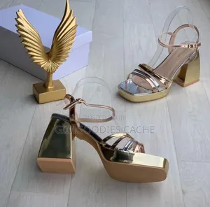 Bamboo Block Heel Sandals