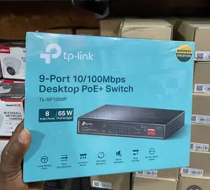 9-Port 10/100mbps Desktop Poe+ Switch 8 Poe+ Ports 65