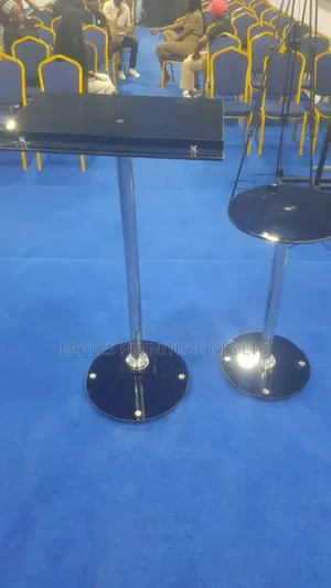 2 in 1 Set of Glass Pole Church Pulpit