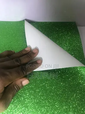 Green Adhesive Glitter Foam 50 X 70 Cm