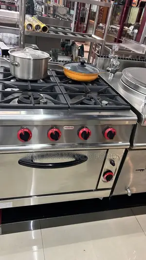 4burner Heavy Duty Industrial Gas Cooker With Oven