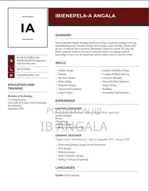 Computing IT CV